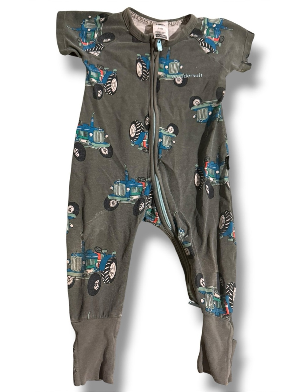 Bonds Wondersuit Tractor Zip-Up Romper 3–6 Months